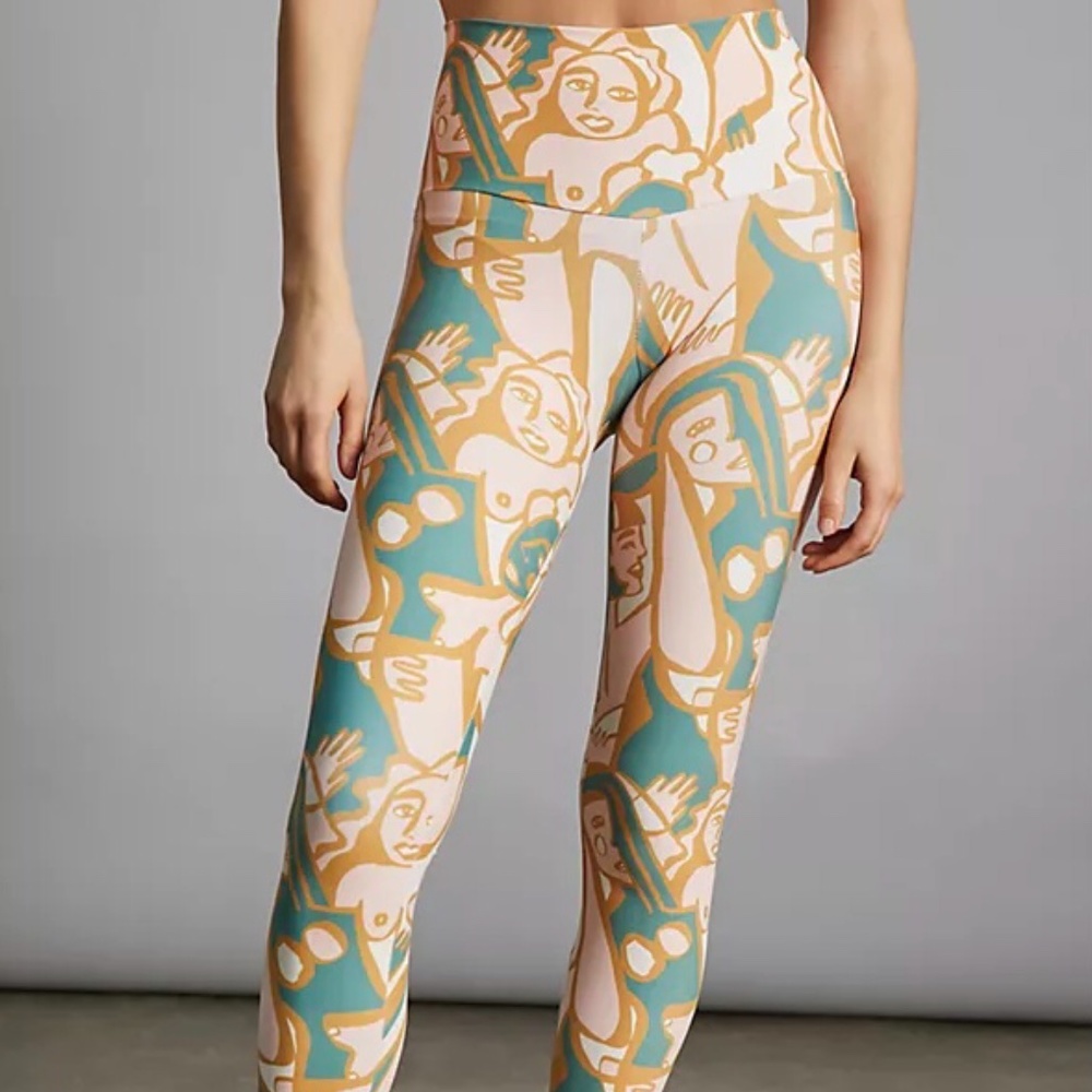 Anthropologie Ani Figures Printed Leggings
